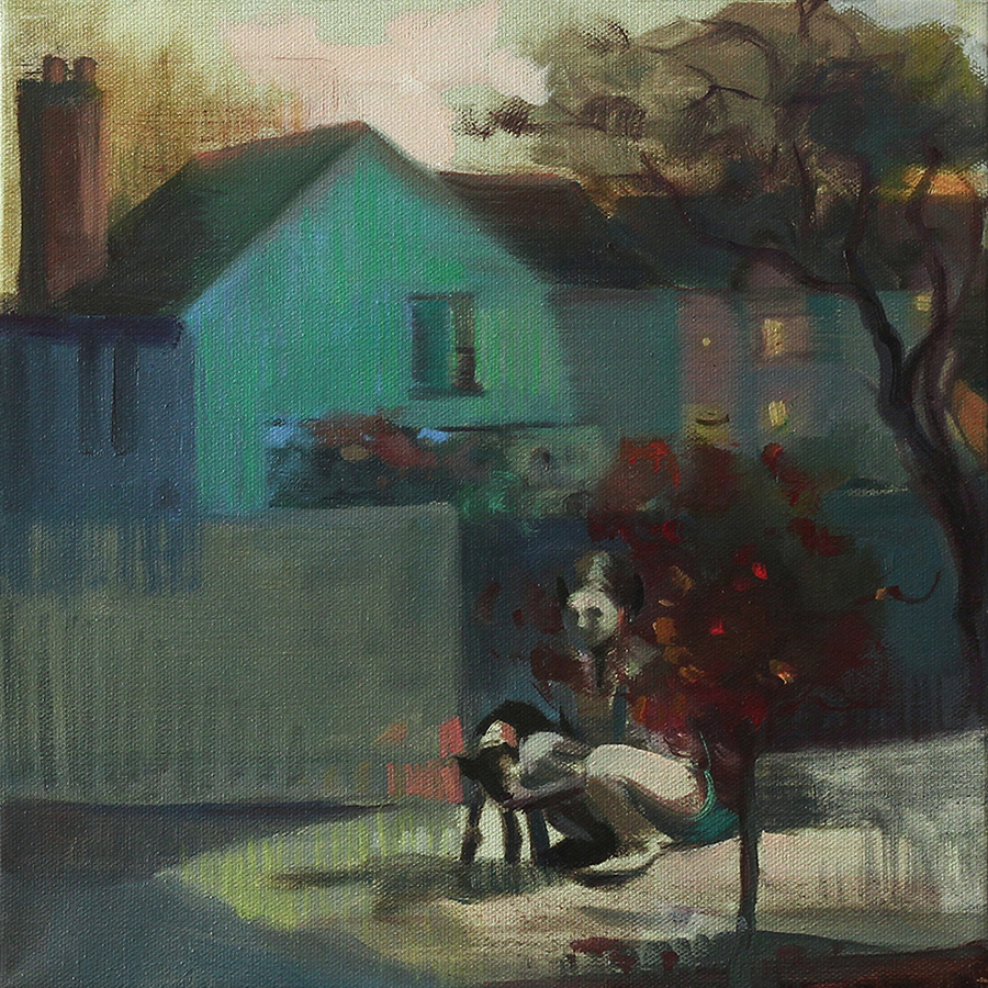 4. Athavanitali Sandhyakal : Evening Recollections_30cm x 30cm_Oil on Canvas