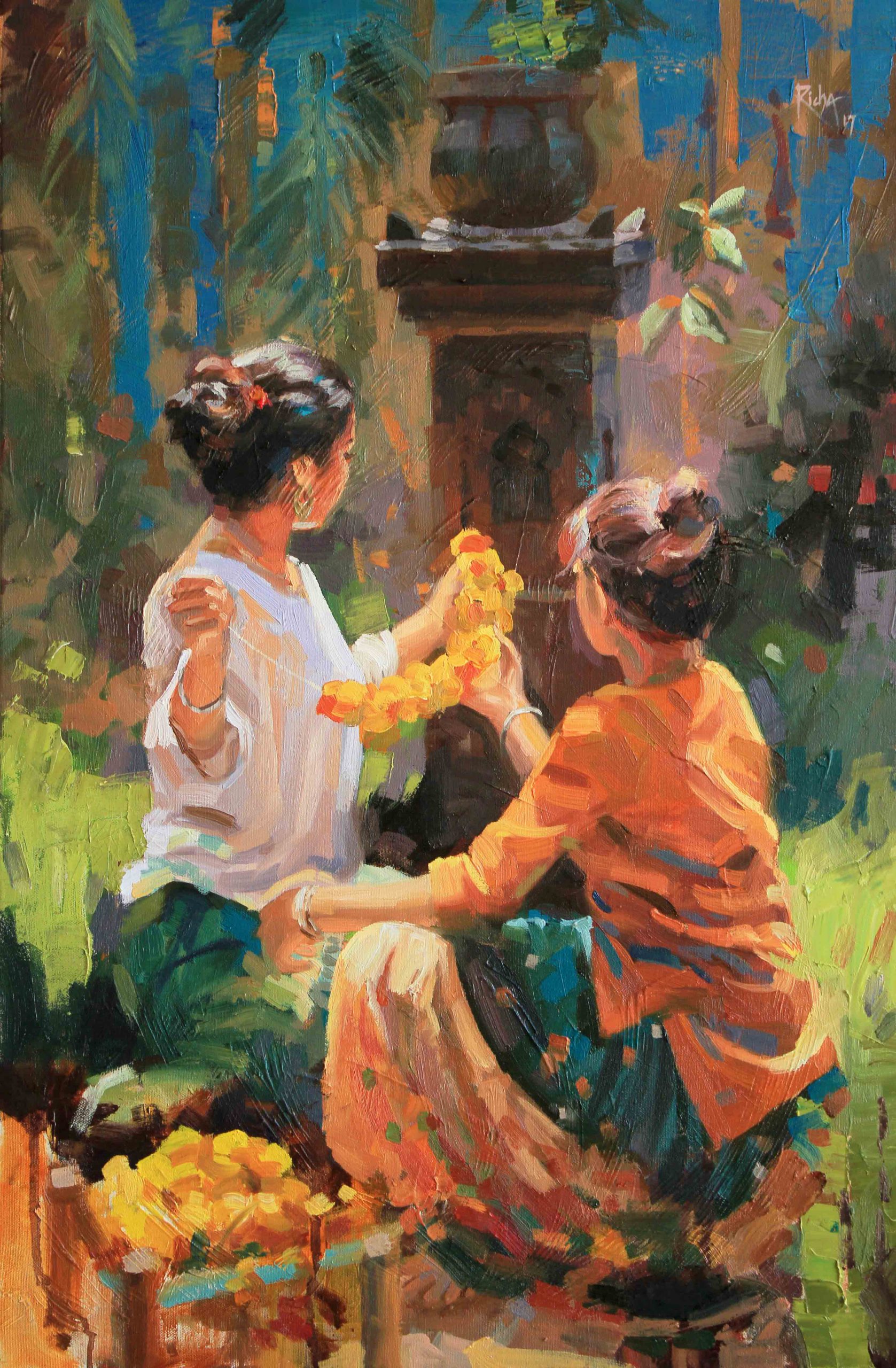 Marigold’s Season_41cm x 61cm_Oil on Canvas