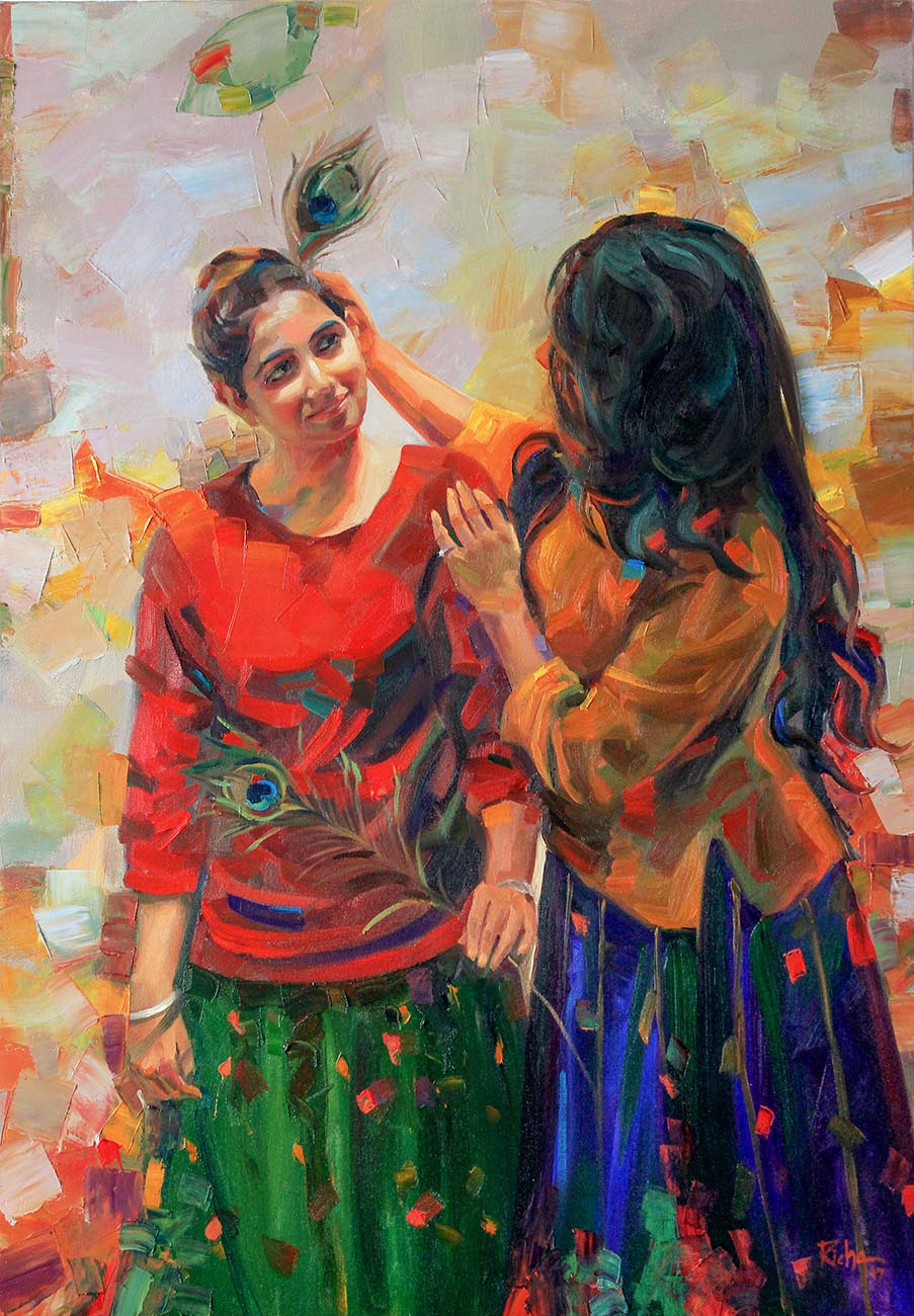 Resonating Friends_70cm x 100cm_Oil on Canvas